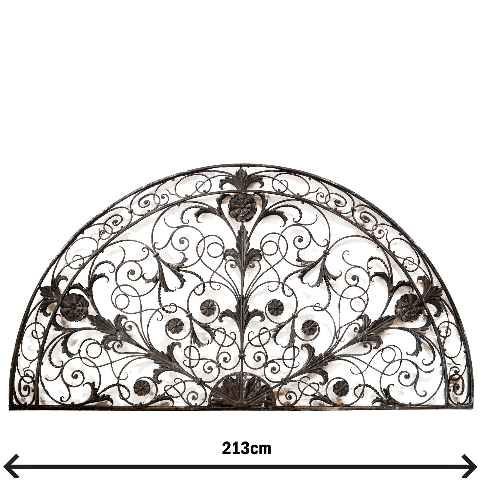 Spectacular Antique Reclaimed Ornate Wrought Iron Fanlight | The Architectural Forum