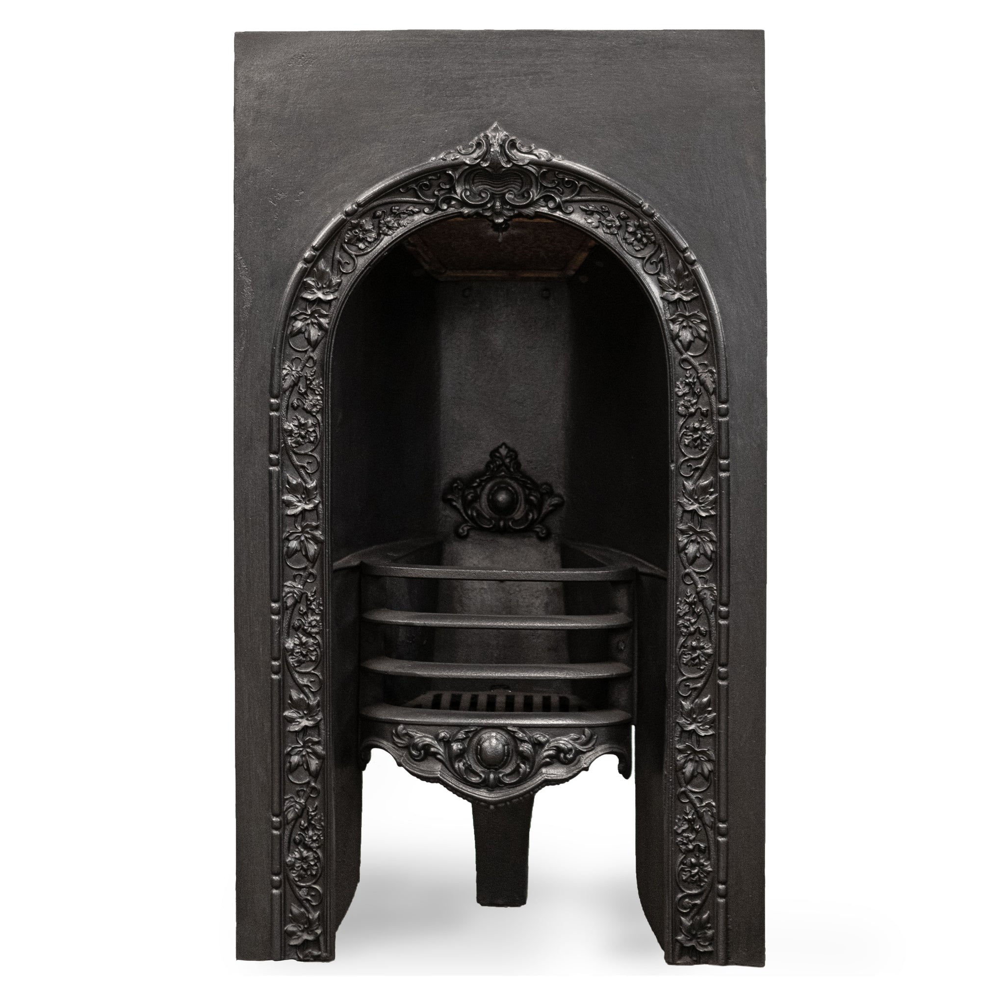 Antique Ornate Victorian Cast Iron Arched Insert (pair available) | The Architectural Forum