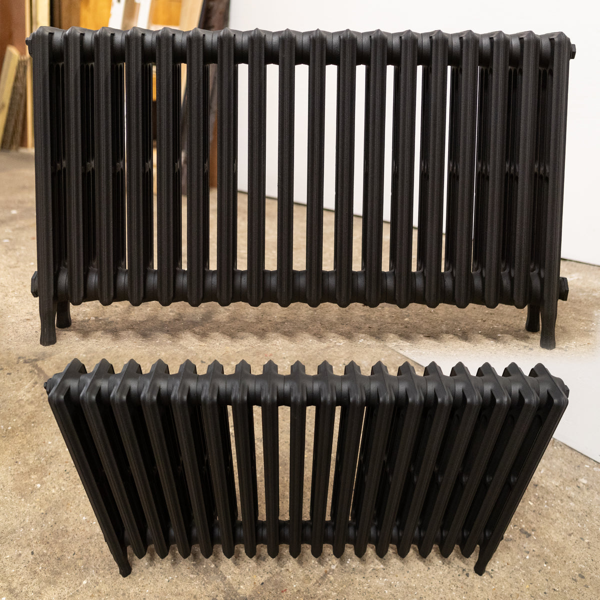 Fully Restored Cast Iron Radiator (61.5cm Tall x 107cm Long) | 2 Available | The Architectural Forum