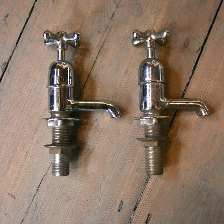 Reclaimed Nickel and Chrome plated taps | The Architectural Forum