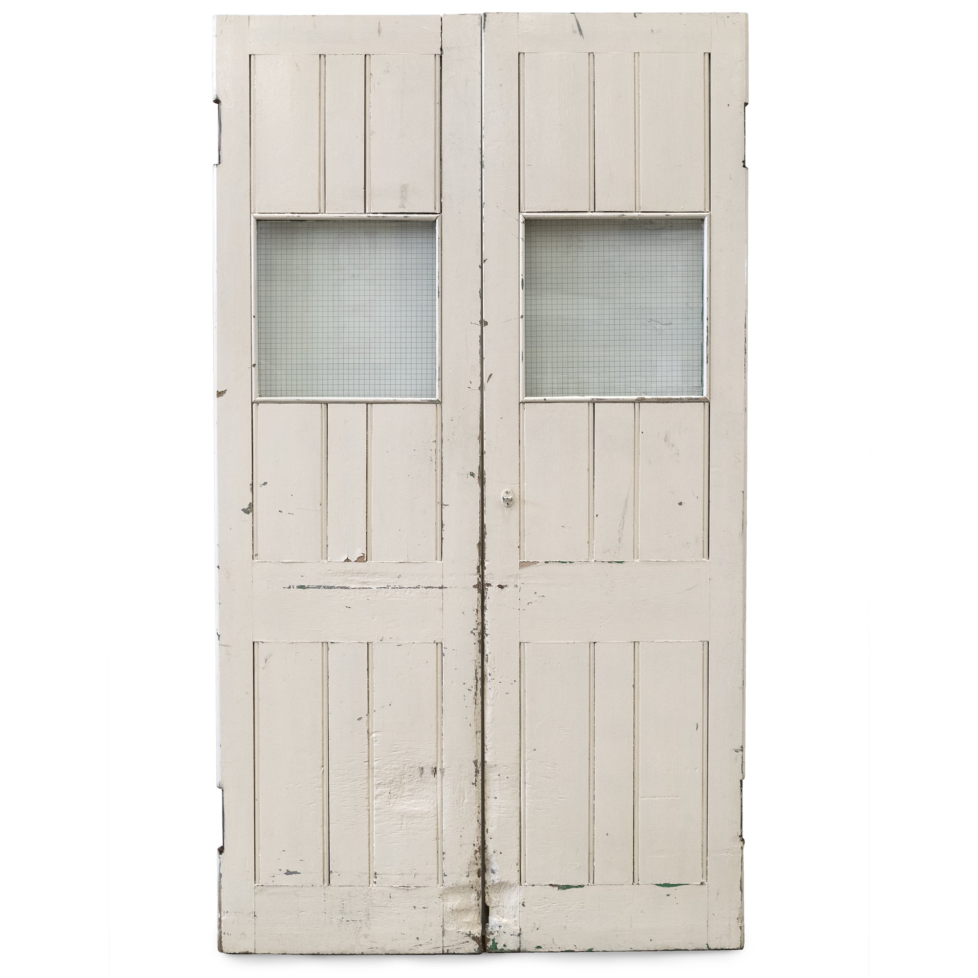 Reclaimed Glazed Emergency Exit Warehouse Doors 228cm x 128cm | The Architectural Forum