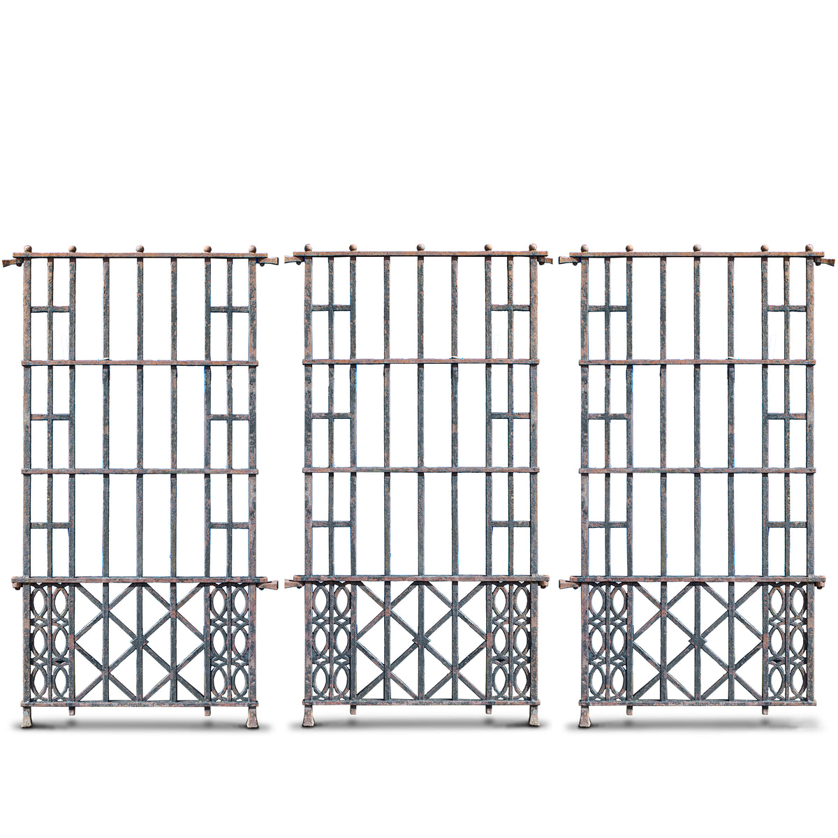 Ornate Antique Iron Railings | 3 Panels | The Architectural Forum