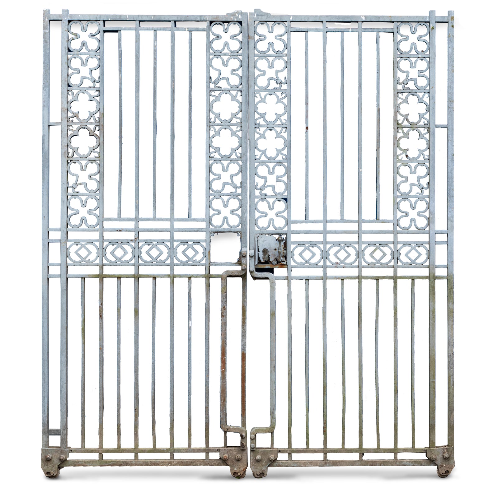 Antique Victorian Wrought Iron Gates | Gothic Quatrefoil | The Architectural Forum