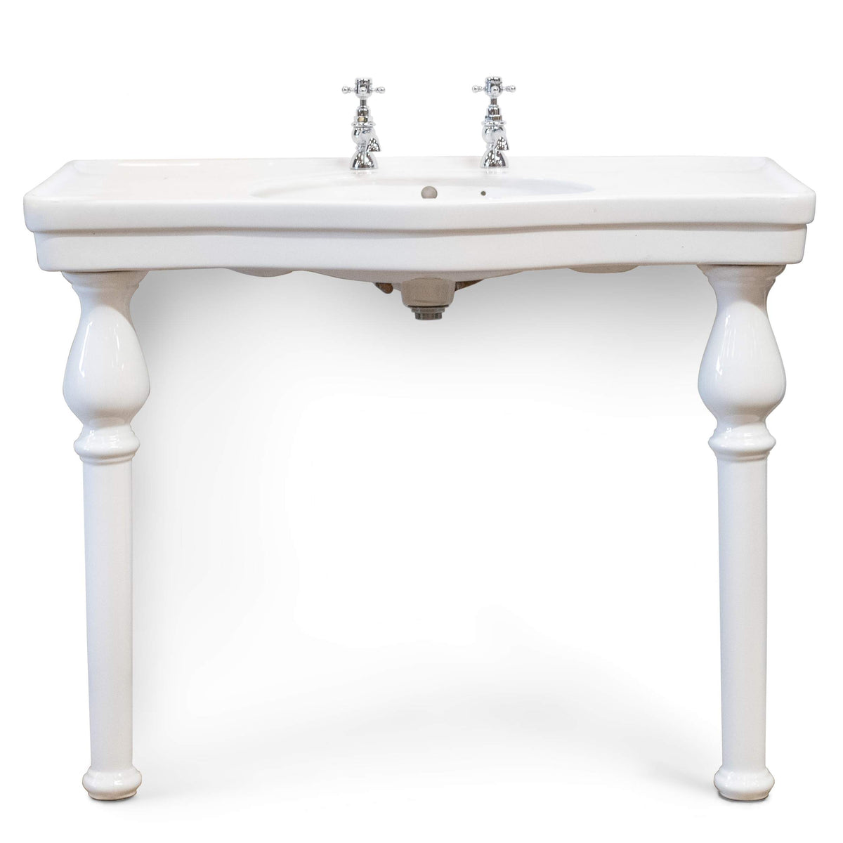 Large Reclaimed Console Sink on Legs | Pedestal Basin | The Architectural Forum