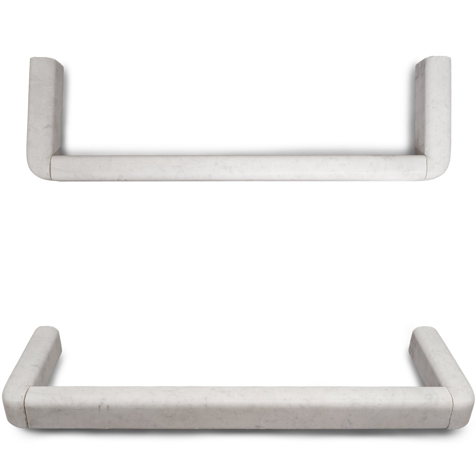 Antique Carrara Marble Fender |  Fireplace Curb Fender | The Architectural Forum