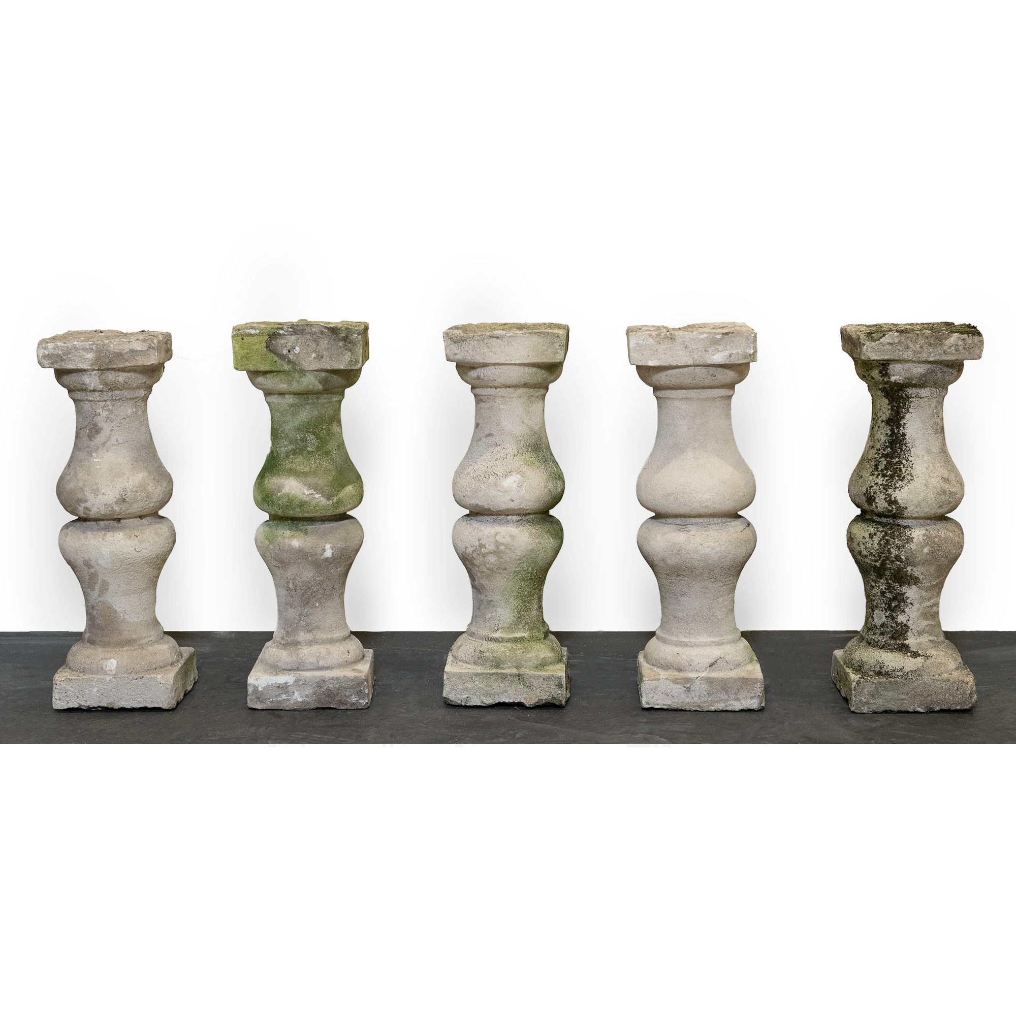 Antique Portland Stone Balustrades (set of 23) | The Architectural Forum