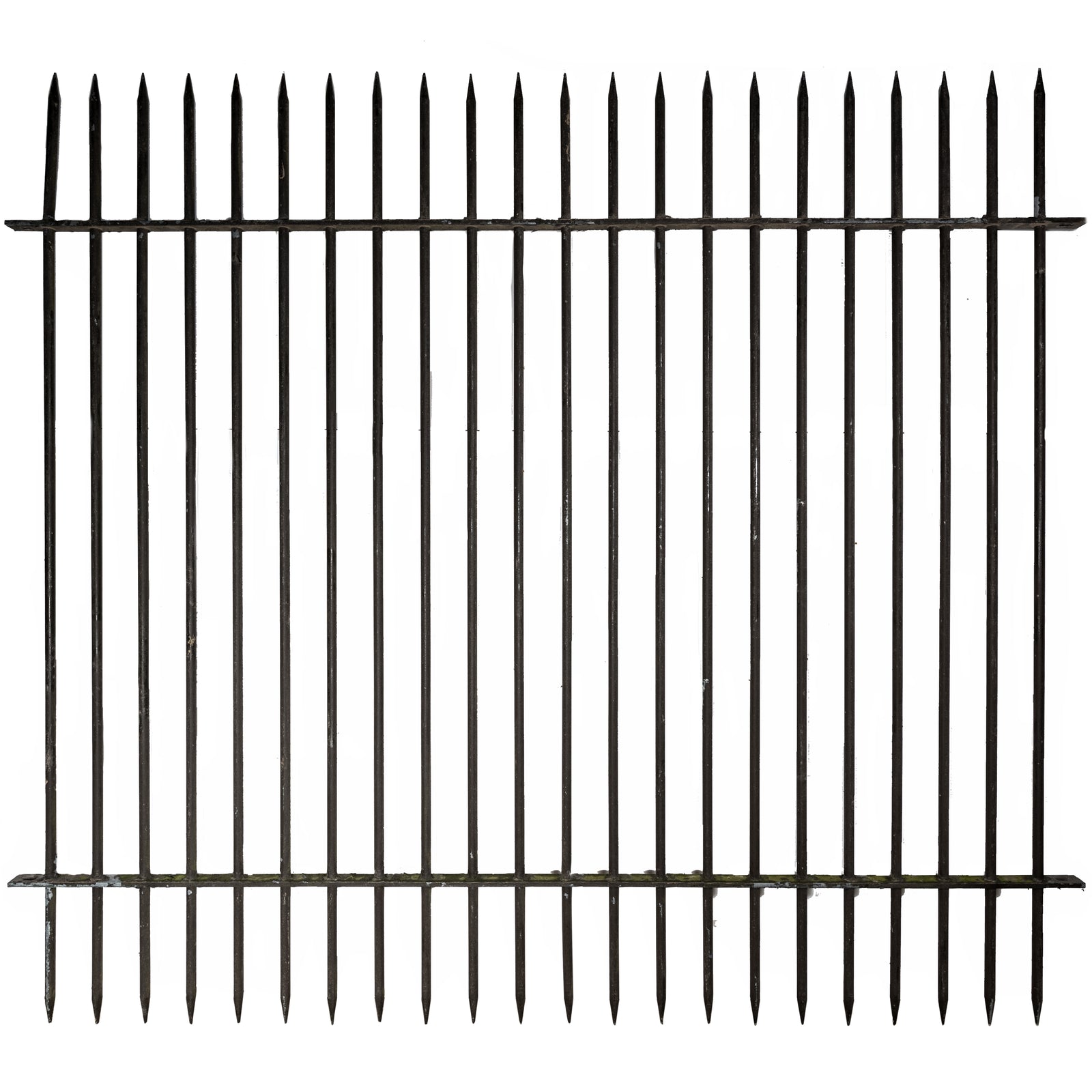 Reclaimed Double Spiked Galvanised Iron Railings | The Architectural Forum