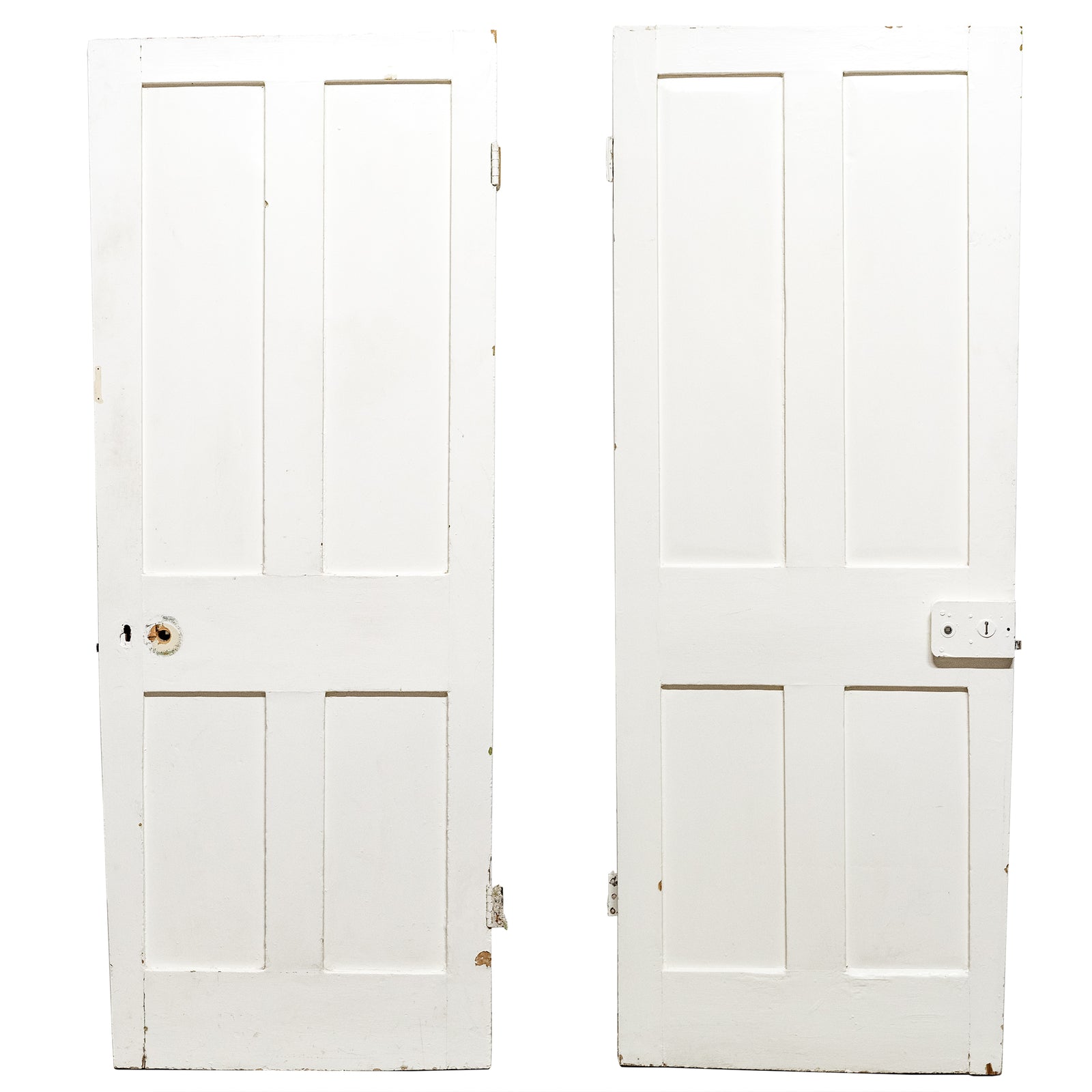 Antique Reclaimed Victorian 4 Panel Door - 196cm x 73cm | The Architectural Forum