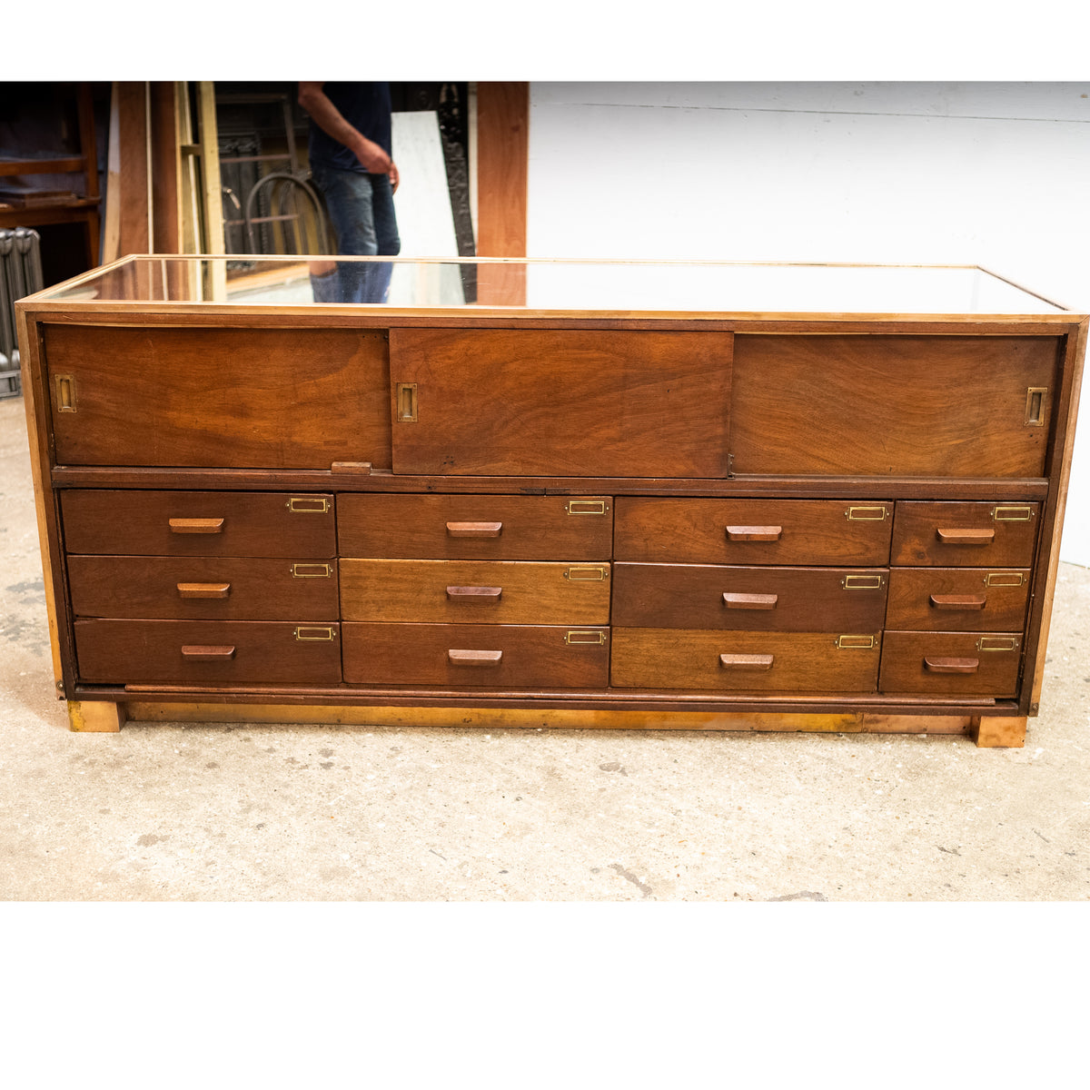 Art Deco Mahogany Shop Counter with Drawers | The Architectural Forum