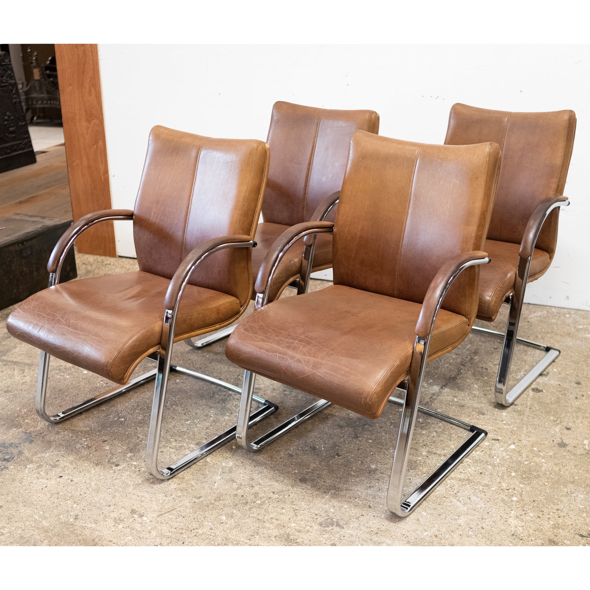 Superb Quality Leather Office Boardroom Chairs | 8 Available | The Architectural Forum