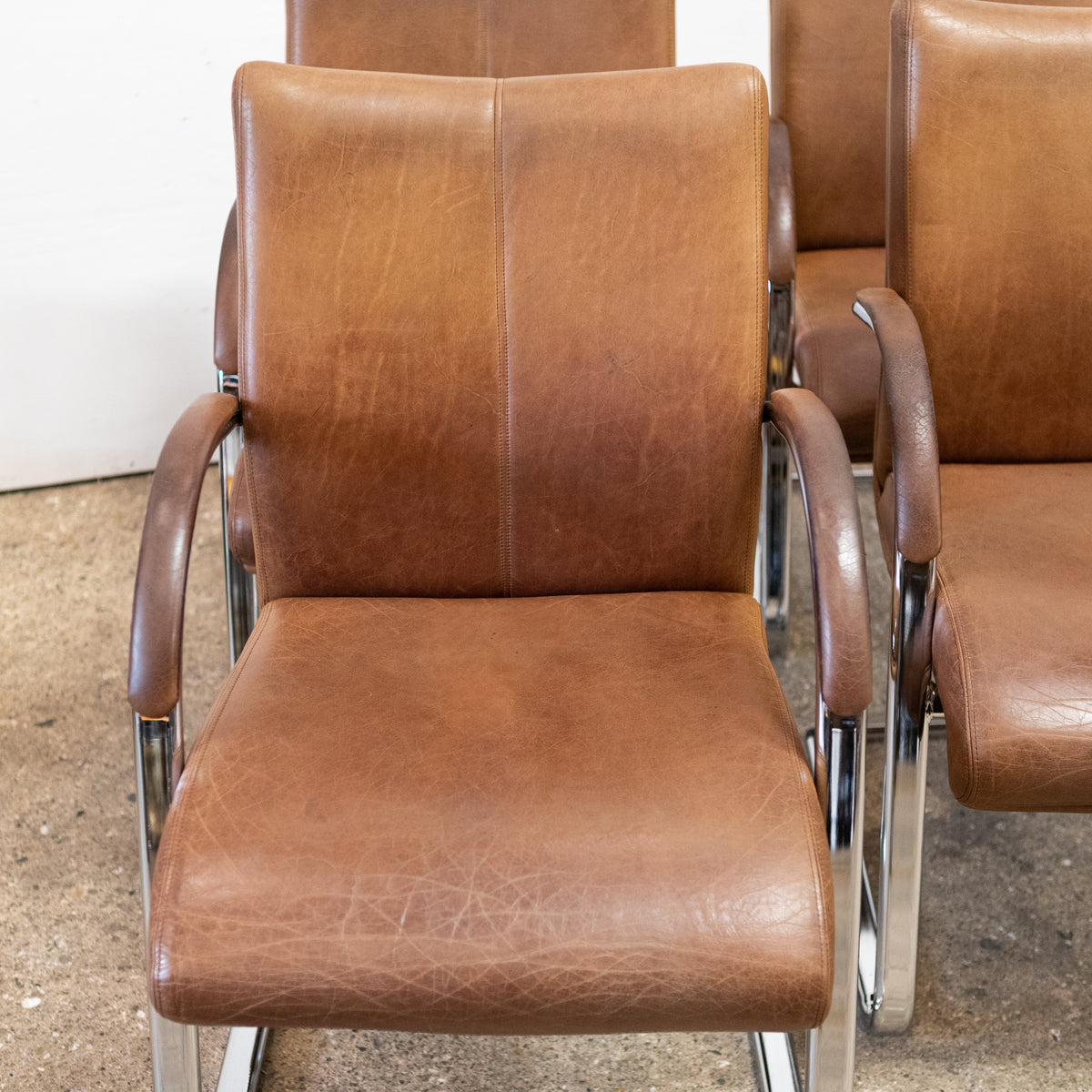 Superb Quality Leather Office Boardroom Chairs | 8 Available | The Architectural Forum