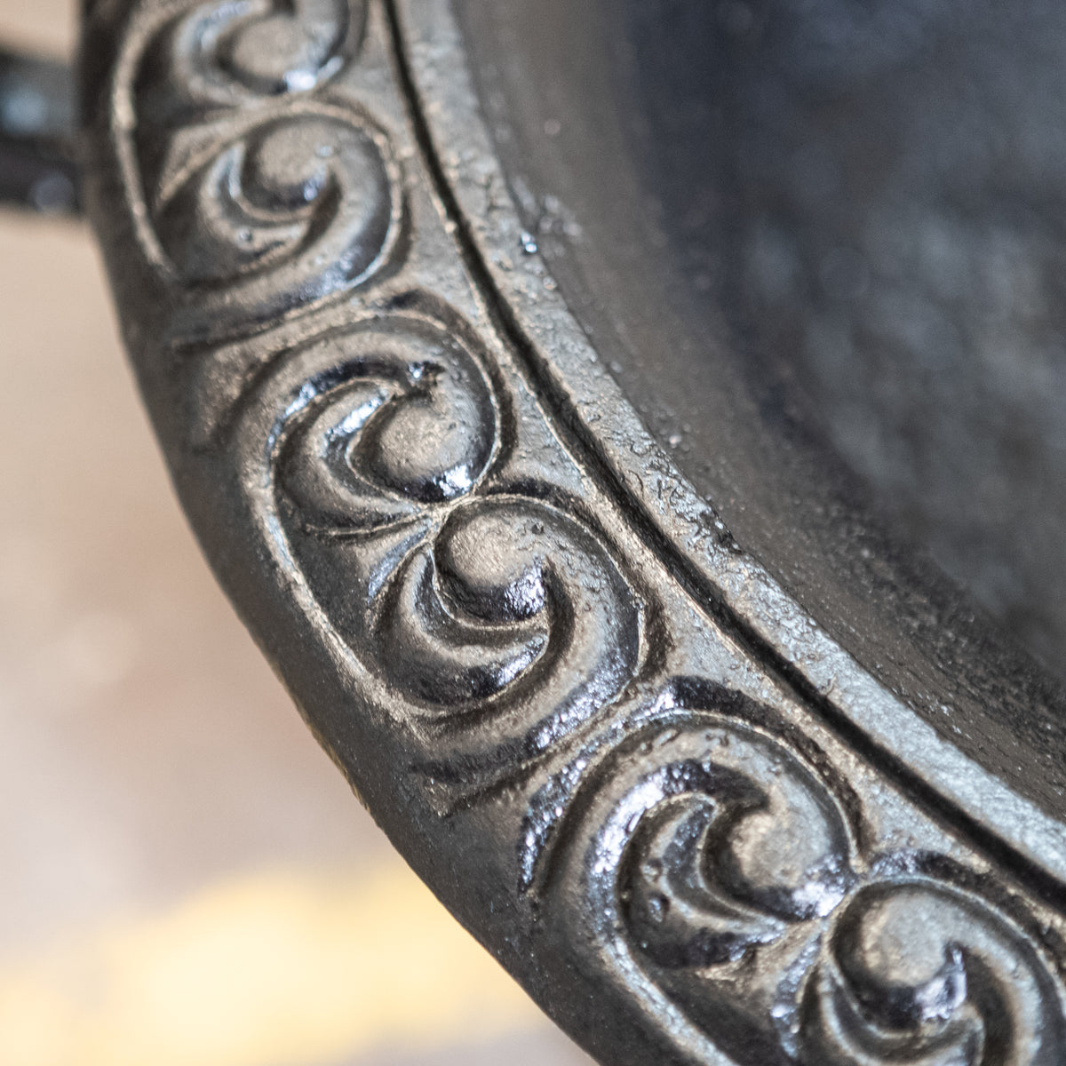 Reclaimed Cast Iron Urn | Planter on Plinth | The Architectural Forum