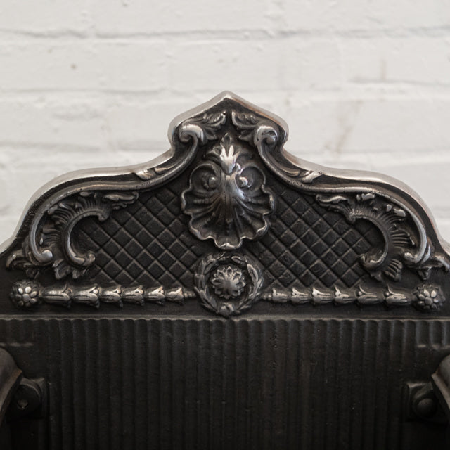 Reclaimed Grand Cast Iron Fire Basket with Finials | The Architectural Forum