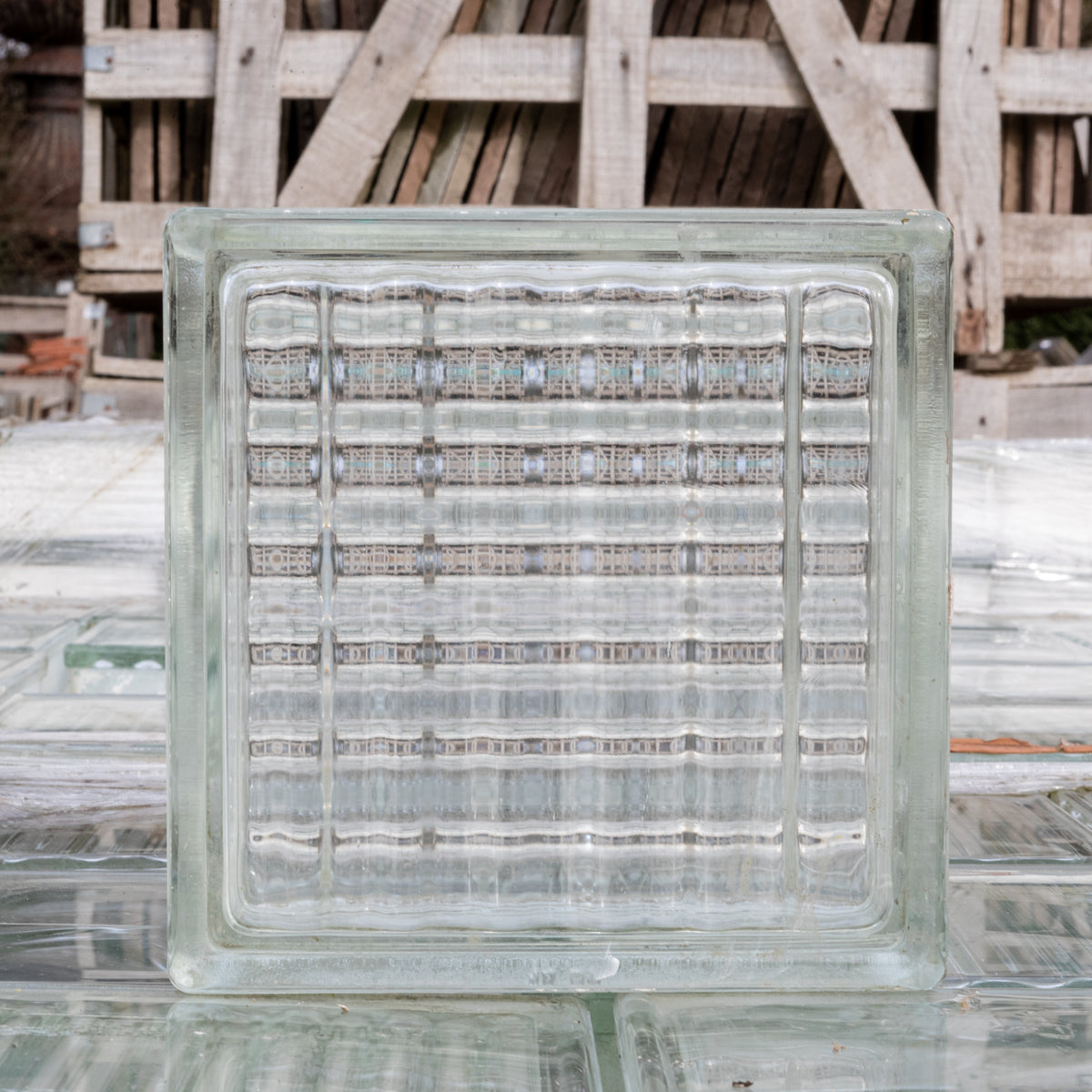 Reclaimed Glass Blocks | Glass Partition Wall | The Architectural Forum