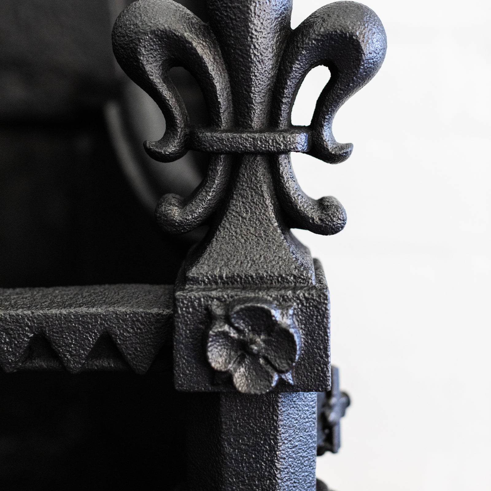 Antique Gothic Revival Cast Iron Fire Basket | The Architectural Forum