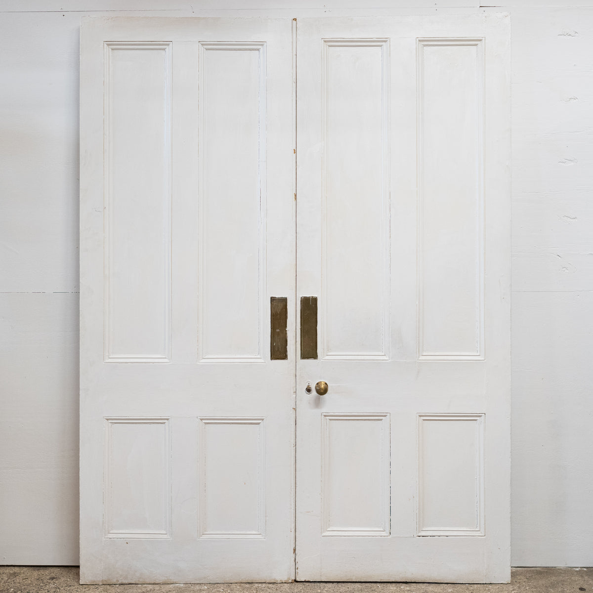 Antique Double Doors |  Victorian 4 Panel Entrance - 240cm x 182.5cm | The Architectural Forum