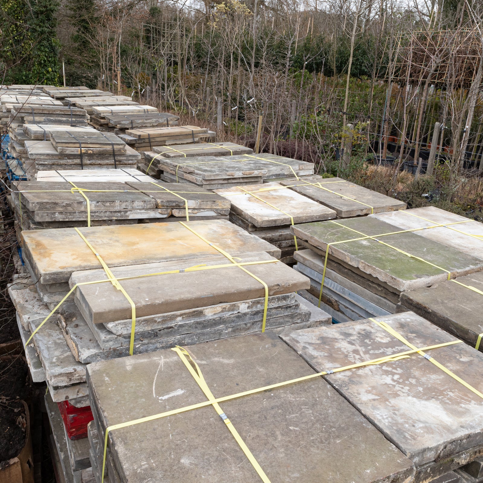 Reclaimed Antique Sandstone Flagstones | Stone Paving 50m² Available | The Architectural Forum