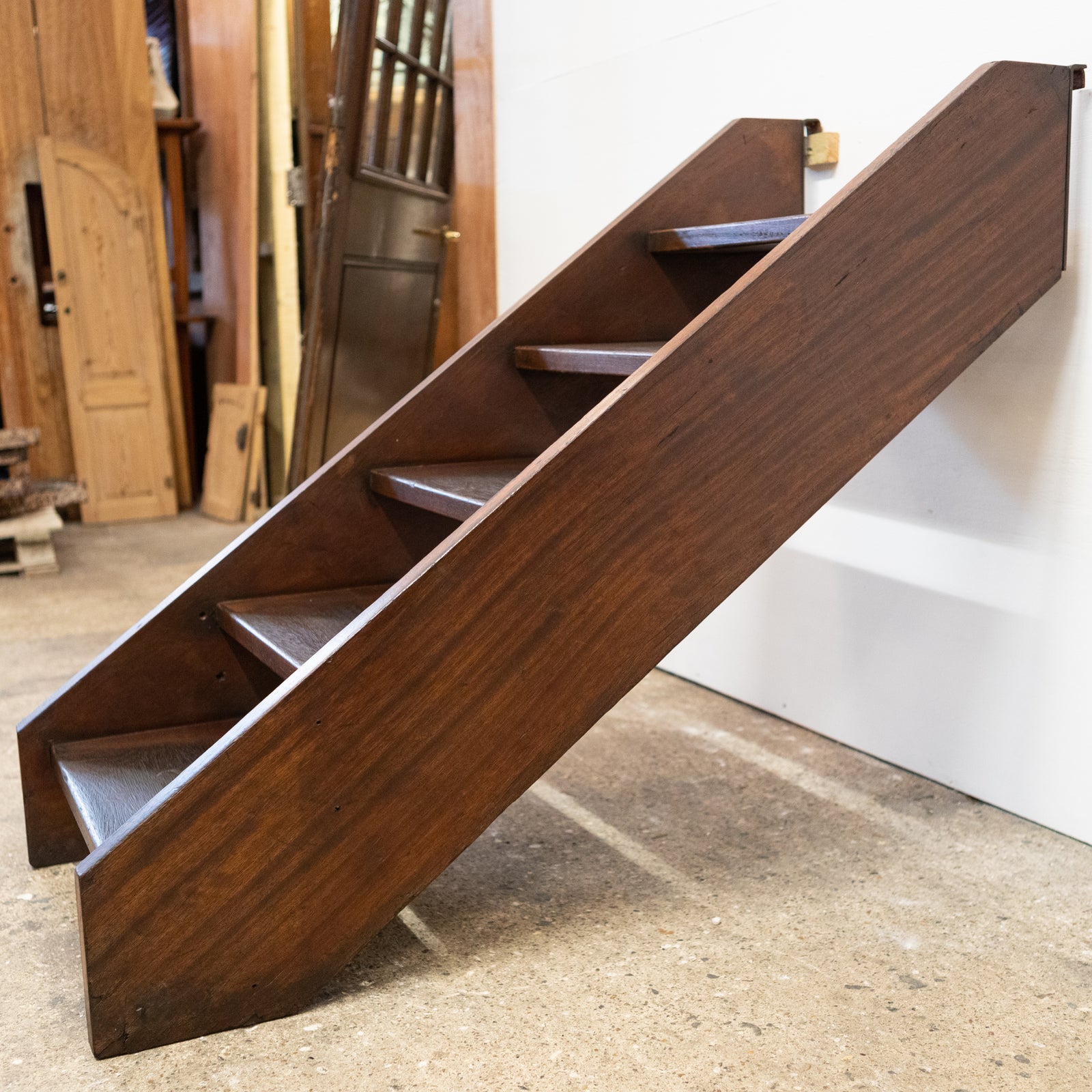 Reclaimed Mid-Century Mahogany Stage Steps | The Architectural Forum