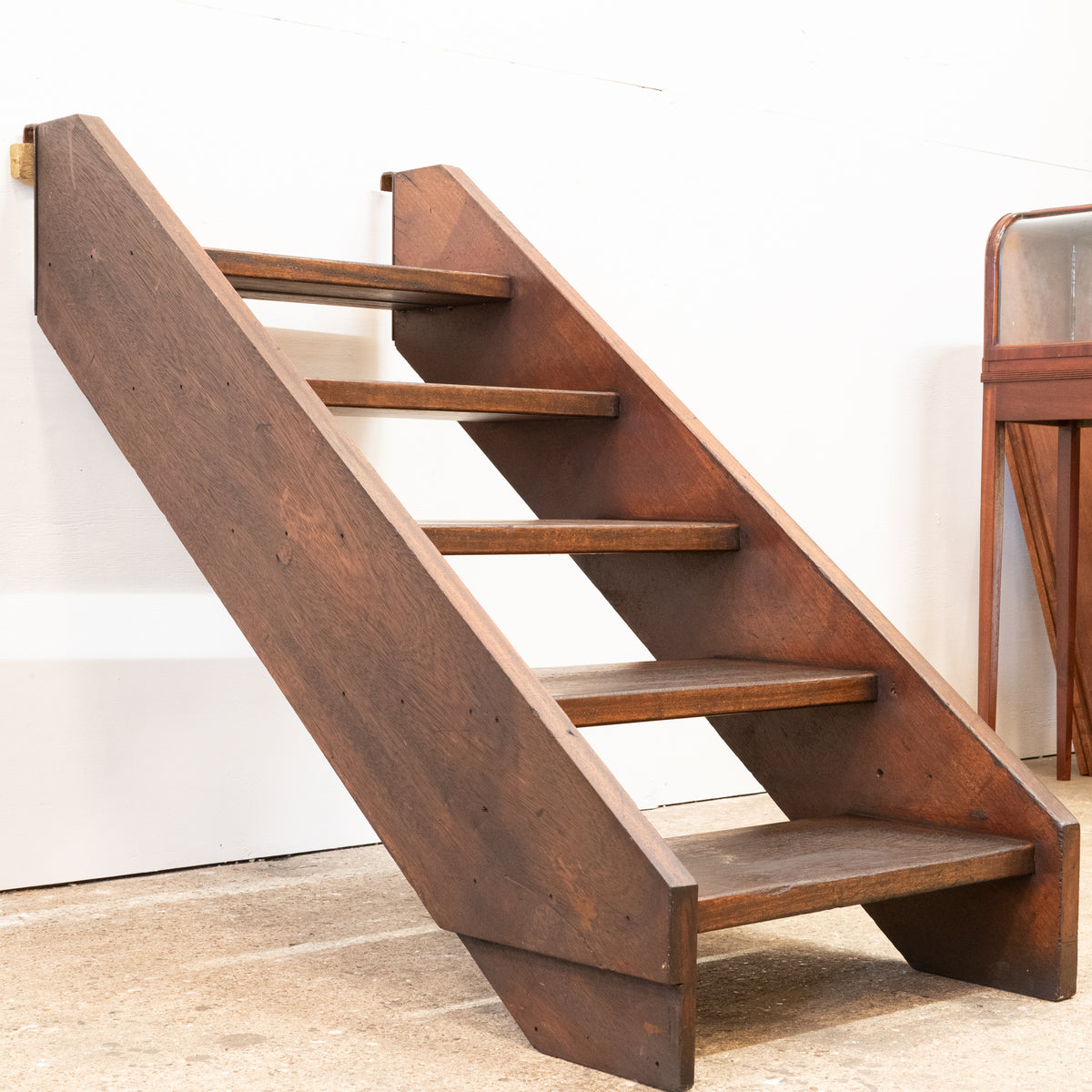 Reclaimed Mid-Century Mahogany Stage Steps | The Architectural Forum