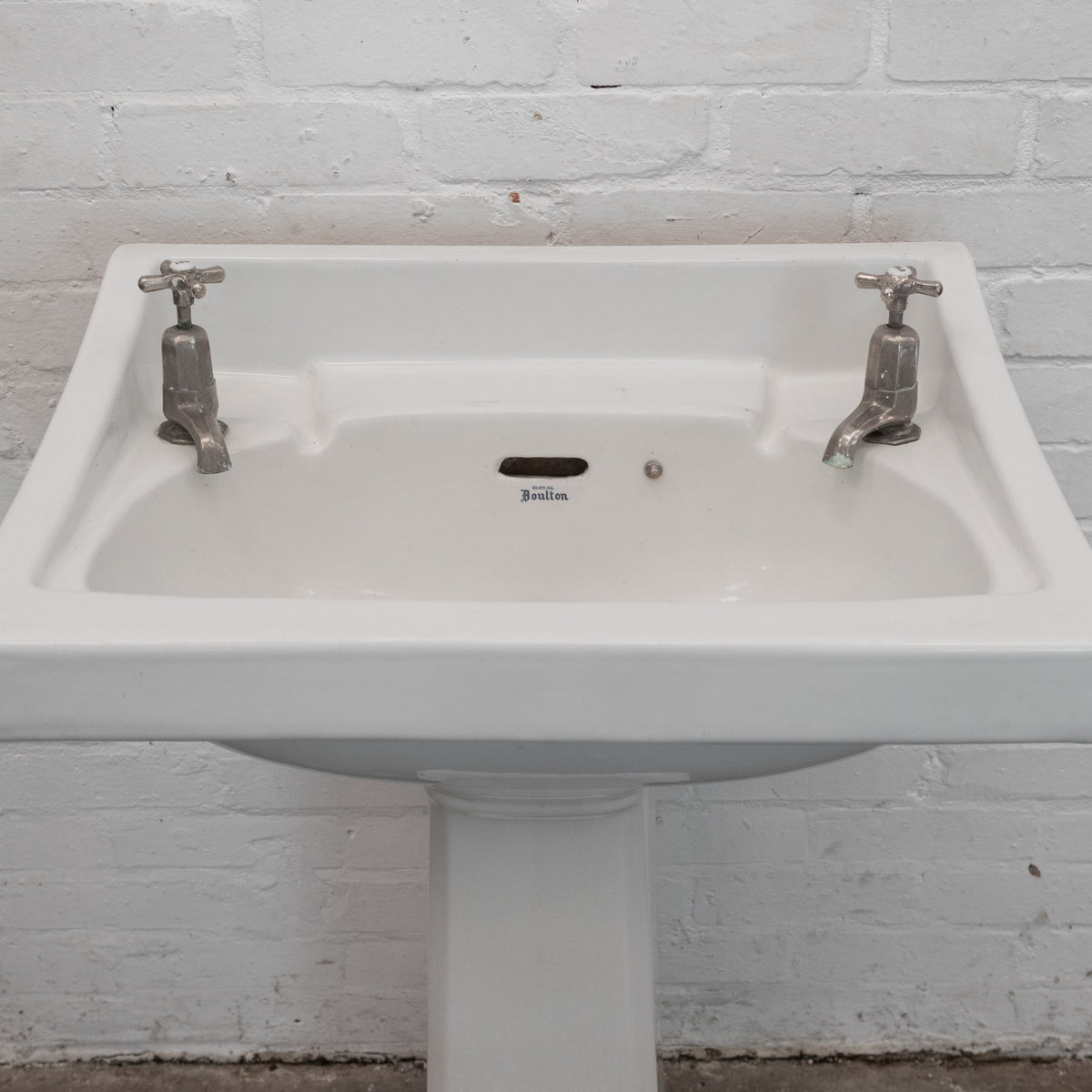 Reclaimed Royal Doulton Sink on Pedestal Stand | The Architectural Forum