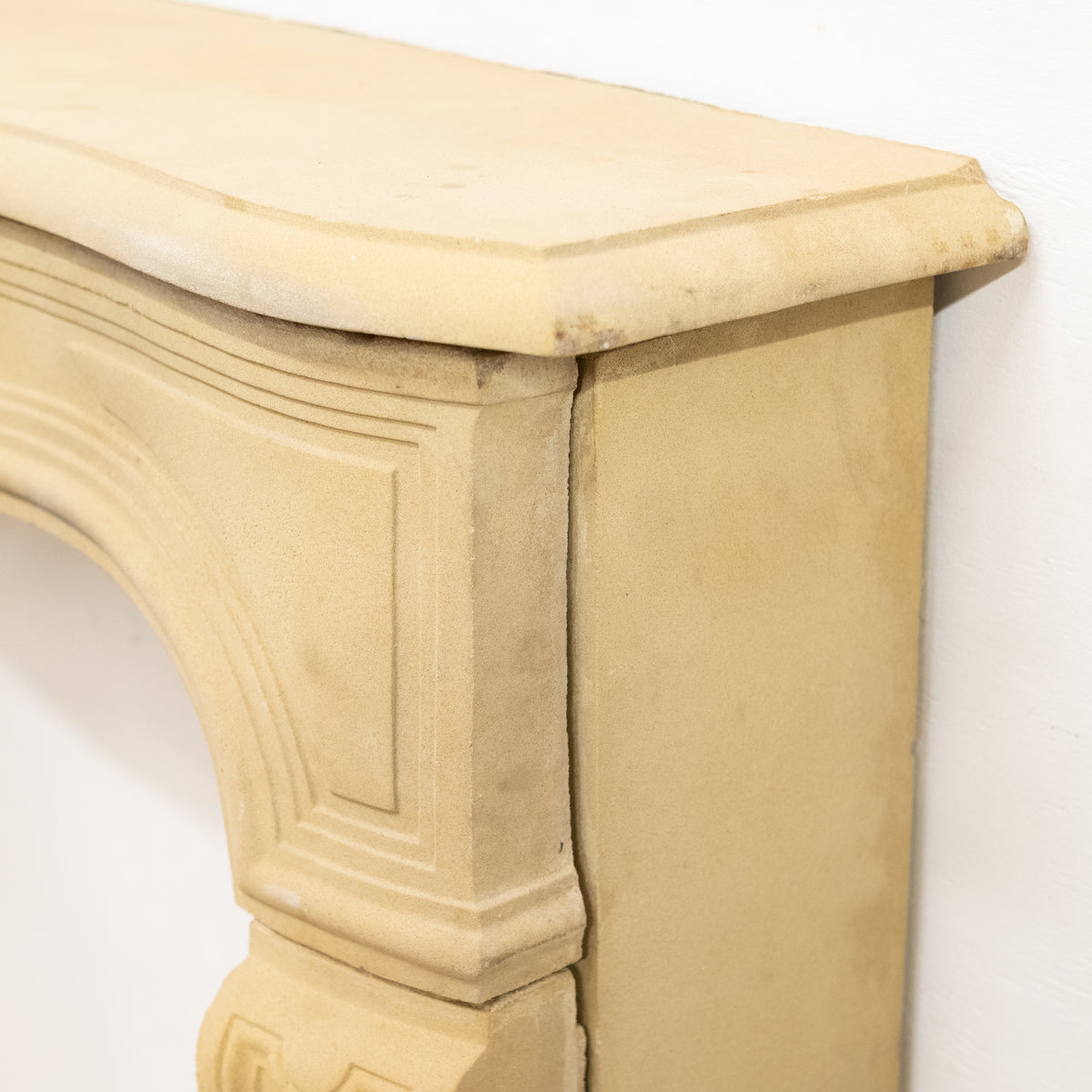 Reclaimed Stone French Style Louis Chimneypiece with Hearth | The Architectural Forum