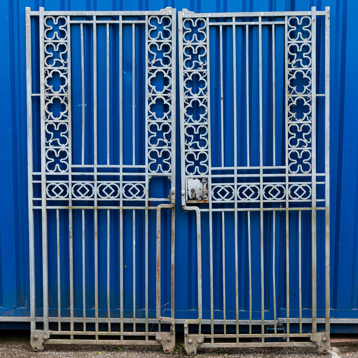 Antique Victorian Wrought Iron Gates | Gothic Quatrefoil | The Architectural Forum