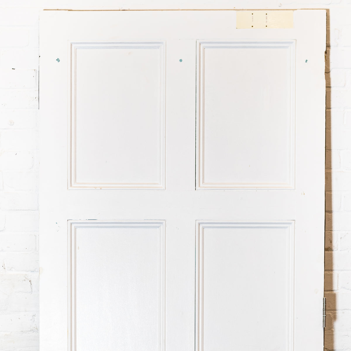 Large Georgian Style Solid Pine Panelled Door - 225cm x 103.5cm | The Architectural Forum