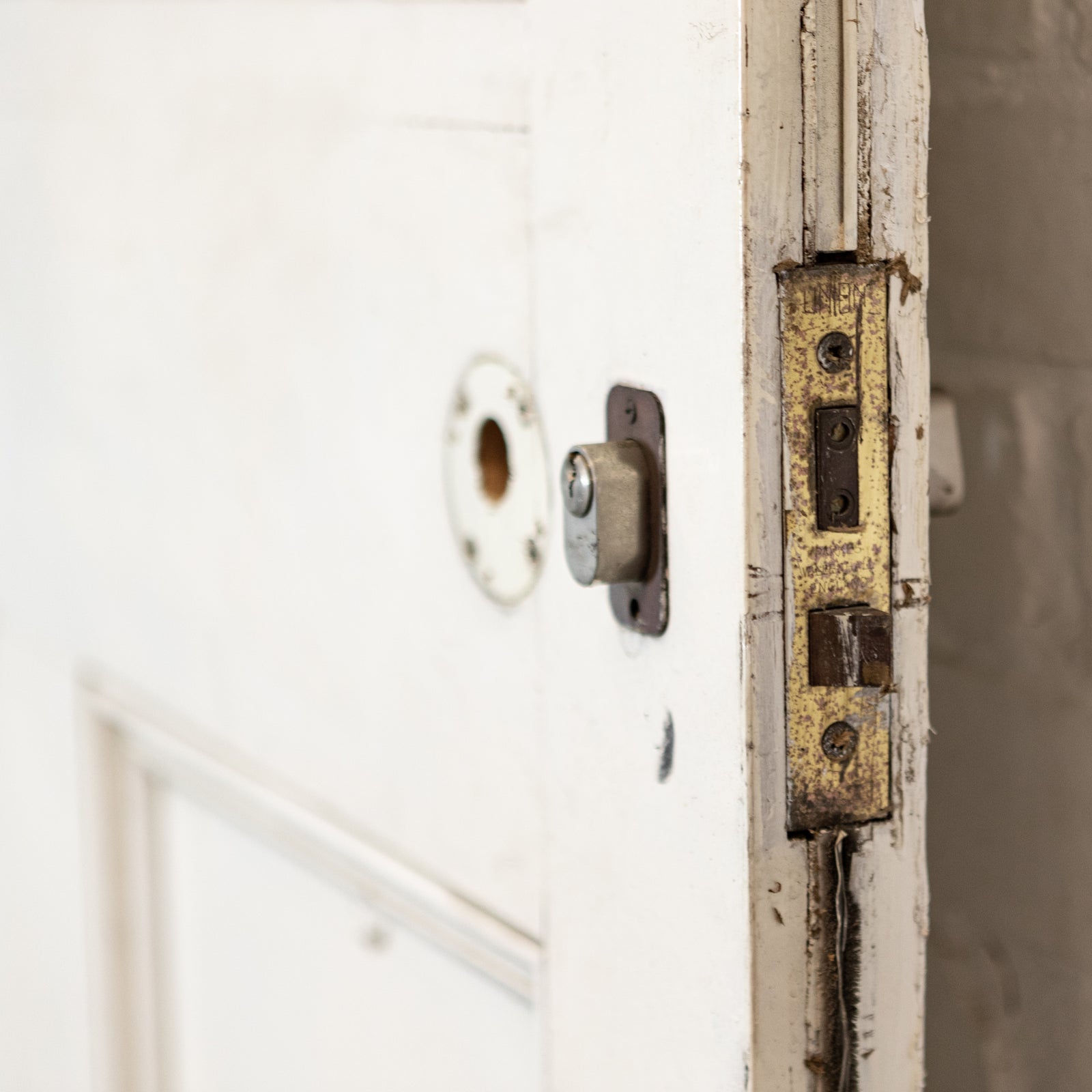 Large Georgian Style Solid Pine Panelled Door - 225cm x 103.5cm | The Architectural Forum