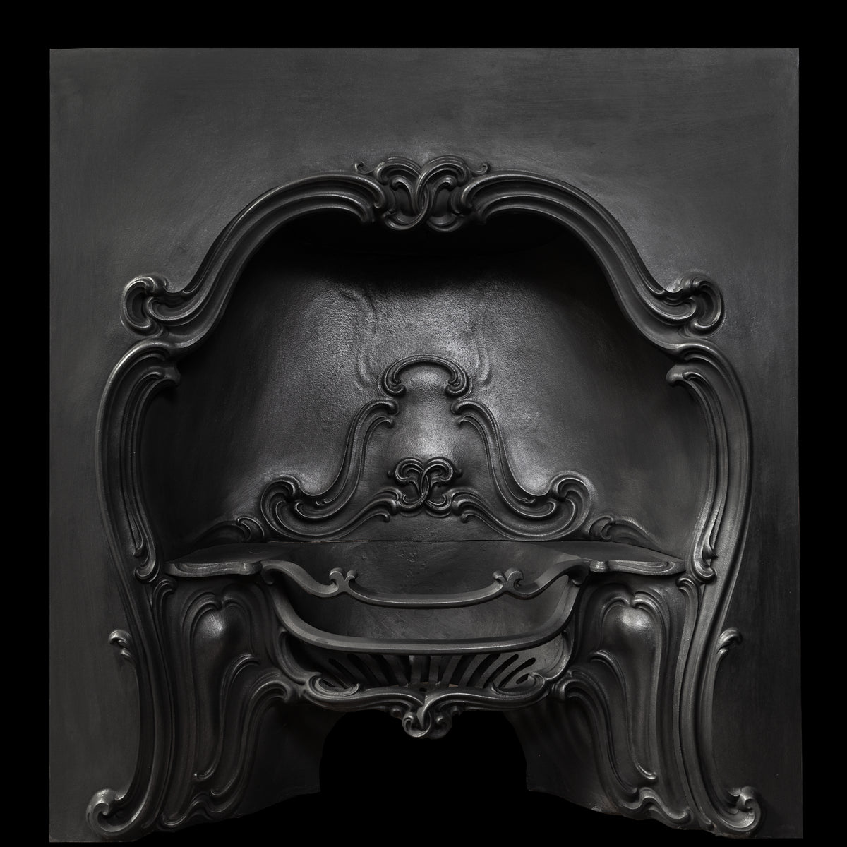 Antique Rococo Cast Iron Horseshoe Insert | The Architectural Forum