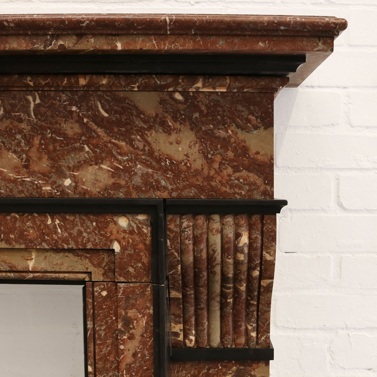 Antique Rouge Royale Marble Fireplace Surround | The Architectural Forum