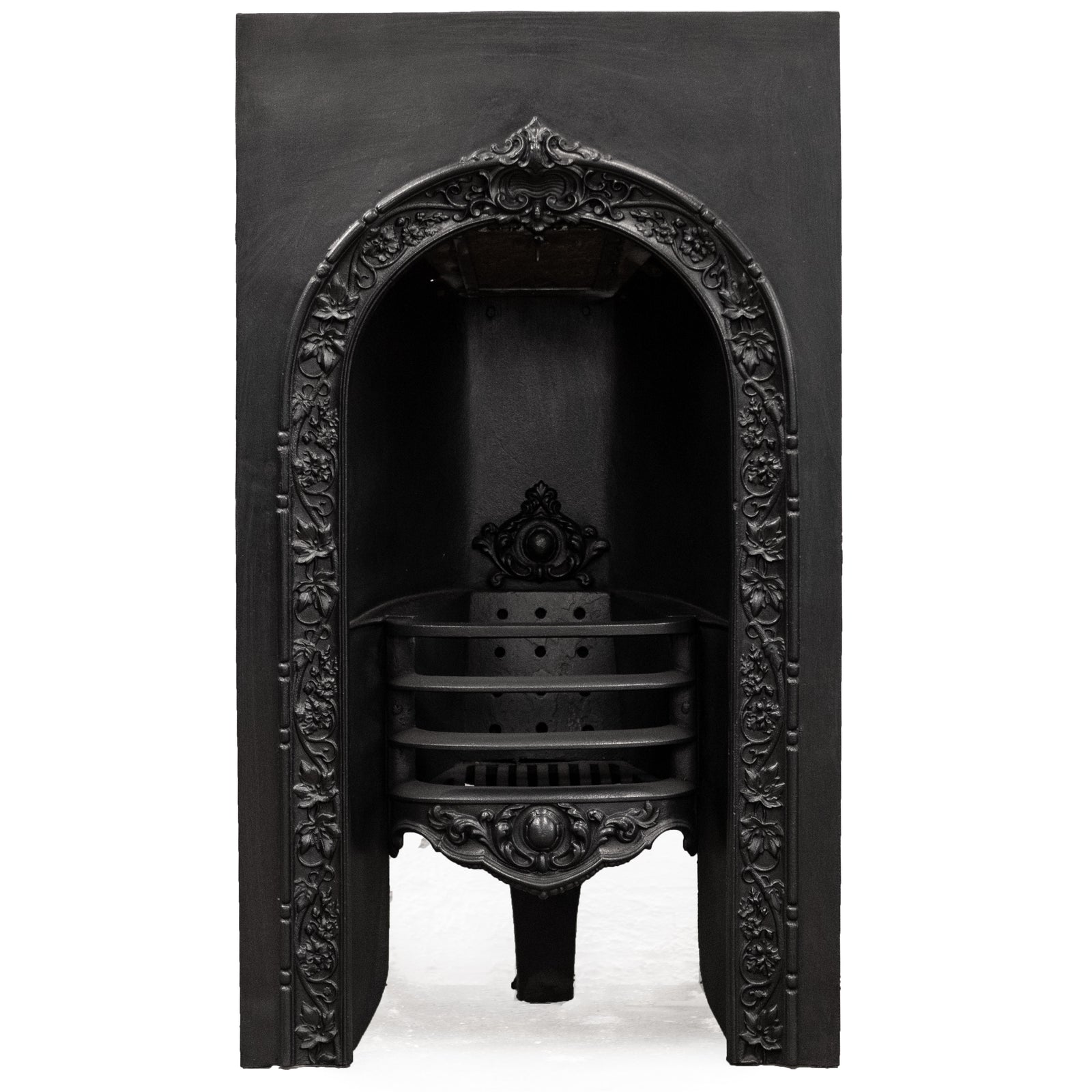 Antique Ornate Victorian Cast Iron Arched Insert | The Architectural Forum