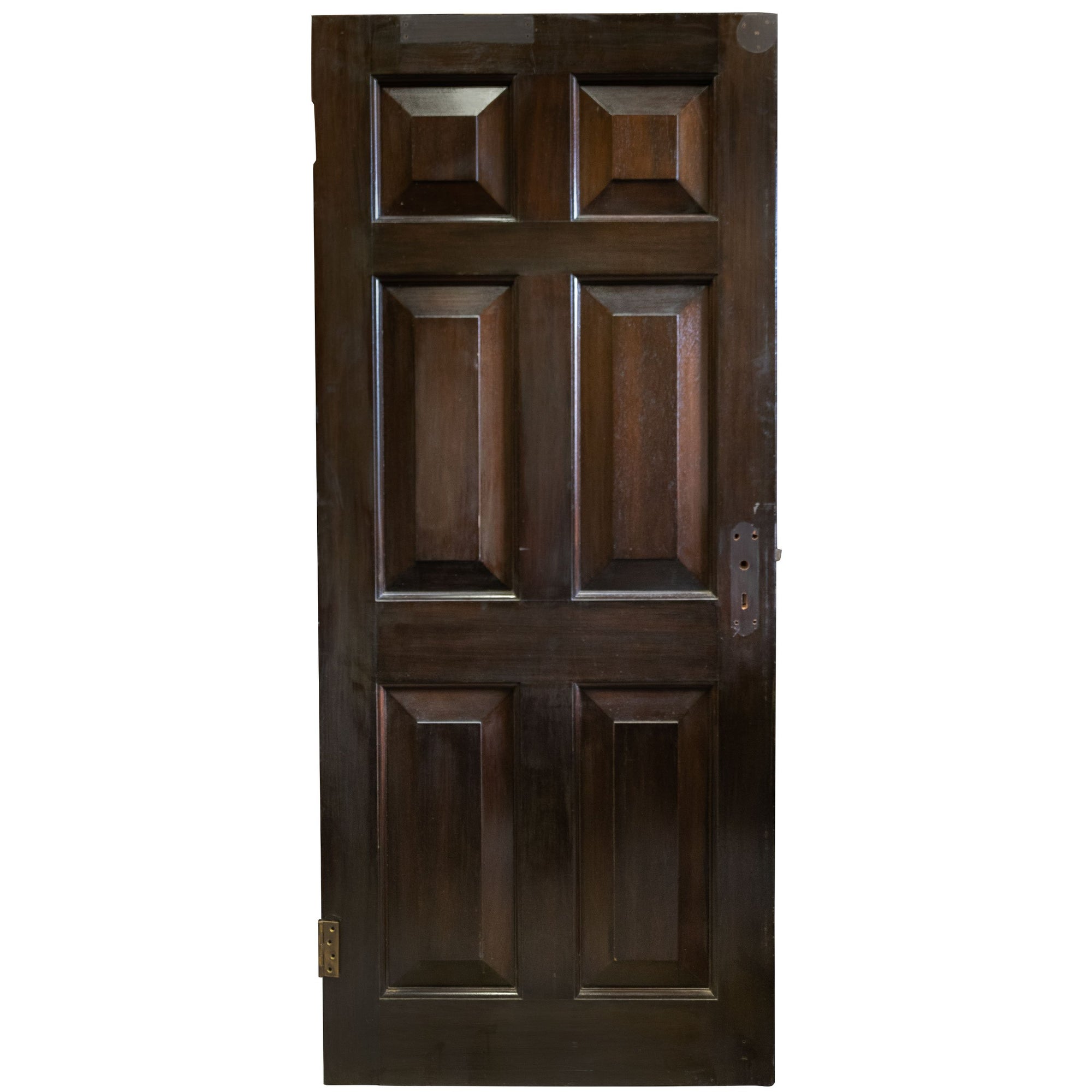 Reclaimed Solid Mahogany Six Panel Door 196 X 83.5cm | The Architectural Forum