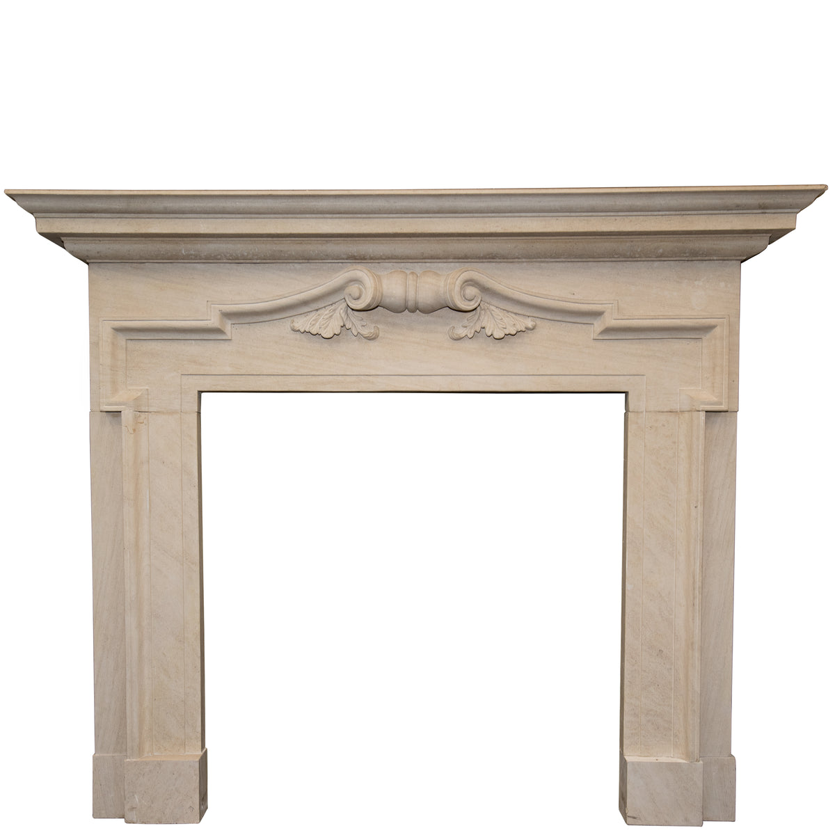 Reclaimed Baroque Style Limestone Fireplace Surround | The Architectural Forum