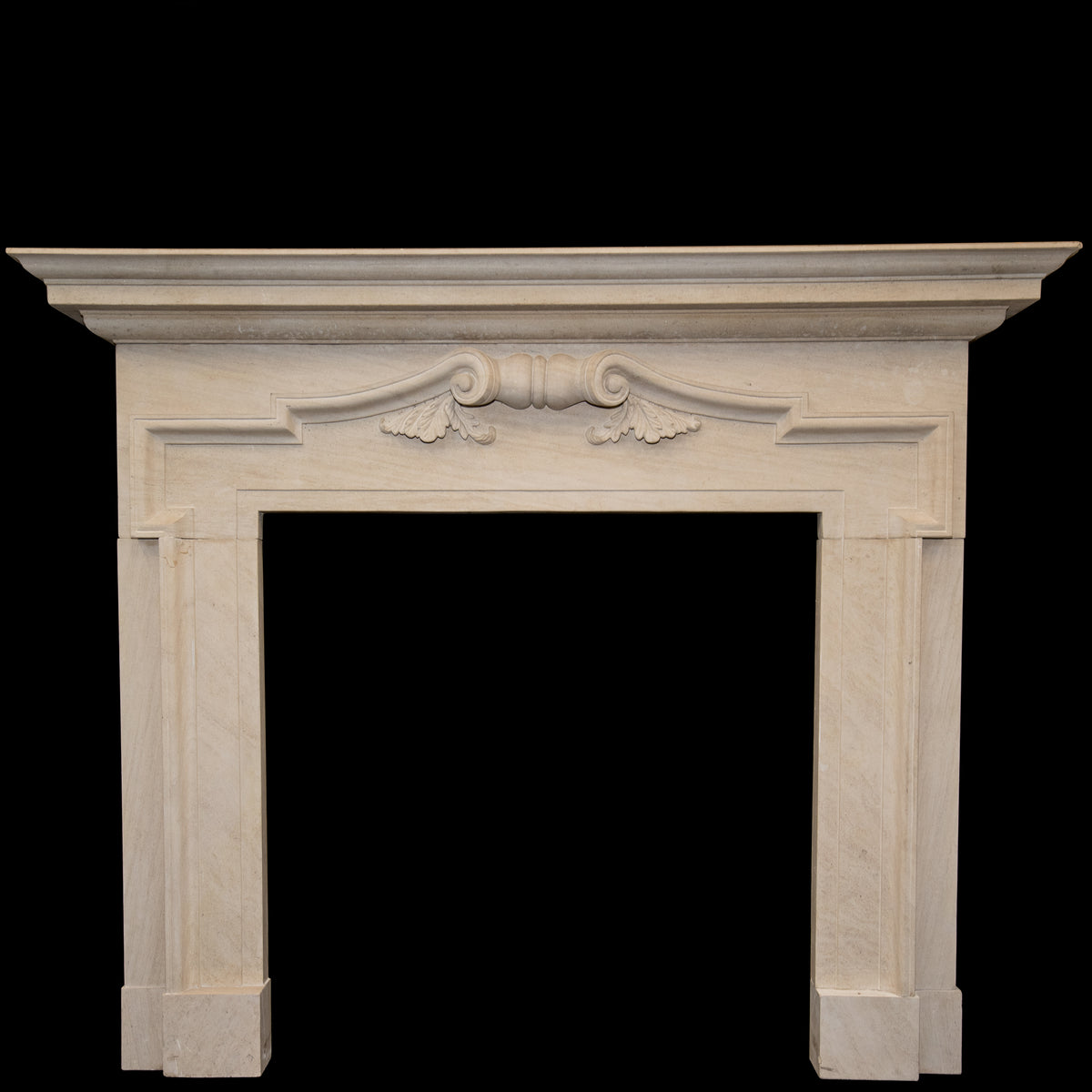 Reclaimed Baroque Style Limestone Fireplace Surround | The Architectural Forum