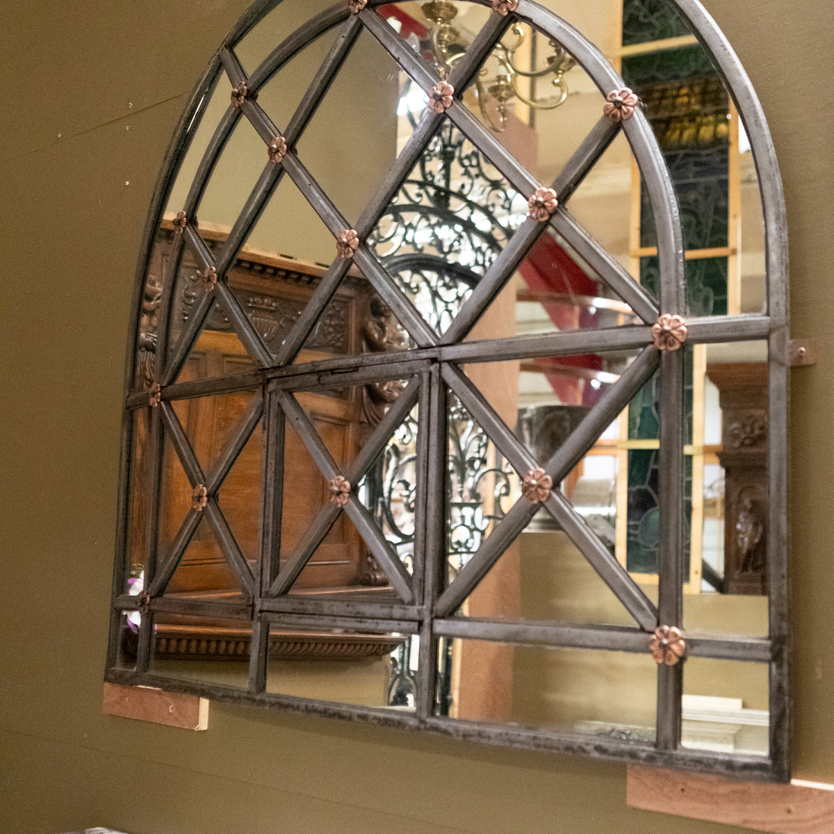 Transformed Antique Tate Britain Gallery Window Frame Mirror | The Architectural Forum