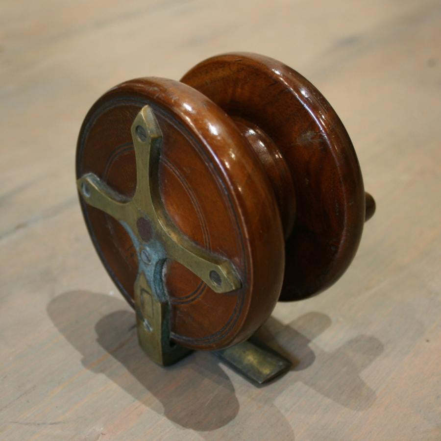 Vintage mahogany fishing reel - The Architectural Forum