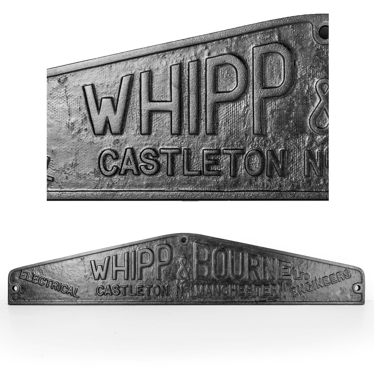Antique Victorian Cast Iron Business Sign: Whipp &amp; Bourne | The Architectural Forum