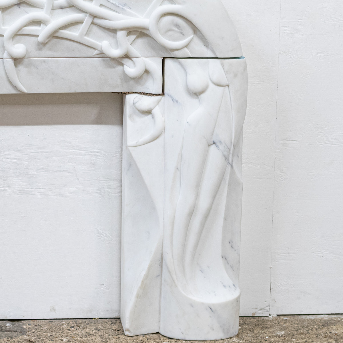 Rare Finely Carved Statuary Marble Chimneypiece | The Architectural Forum